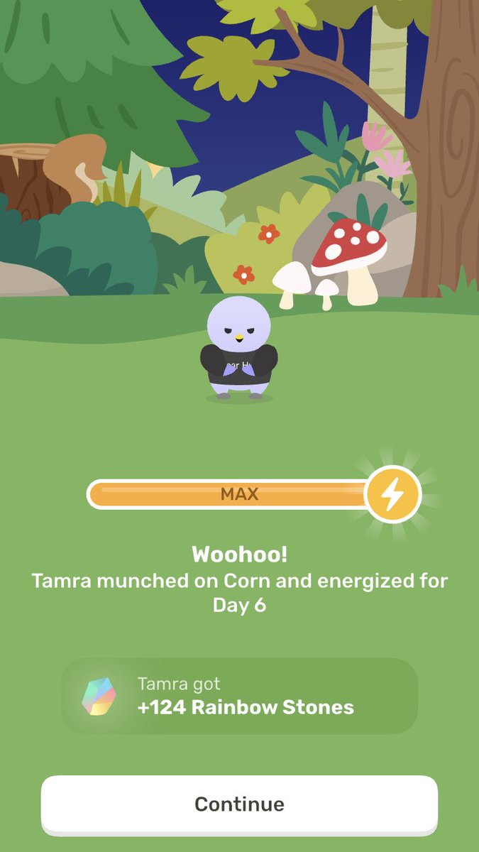 CandyFairy16's tweet photo. I do that self care finch app and I named my little critter Tamra. 😂 #RHOC https://t.co/RlsAHpJf8w