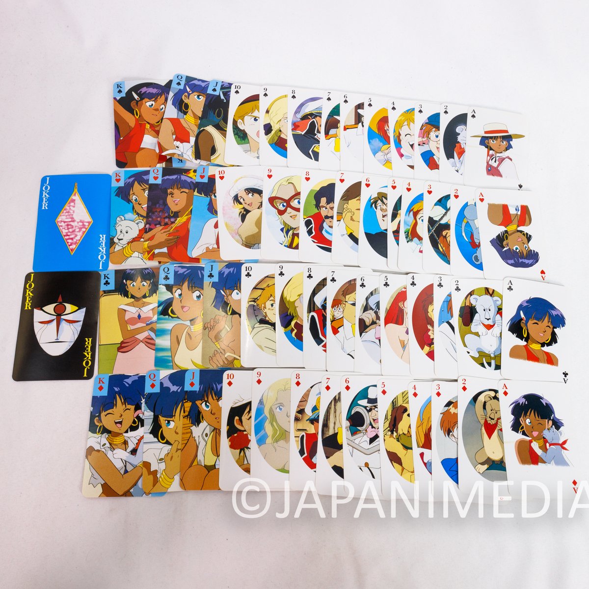 JapanimediaEbay's tweet photo. Hard to find item! Nadia The Secret of Blue Water trump playing cards set from Japan, an official Japanese anime merchandise collectible perfect for classic anime fans and retro collectors. https://t.co/kAtRJfNUh0 #NadiaTheSecretofBlueWater #Animage https://t.co/4TQ6zhH3r0