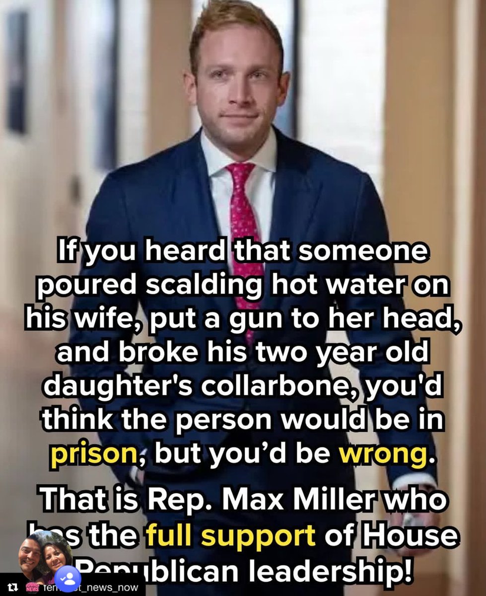 Hope3578's tweet photo. @RepMaxMiller @MaxBlumenthal Horrible person, husband and father! Should be going to prison! https://t.co/QmLHctgIMW