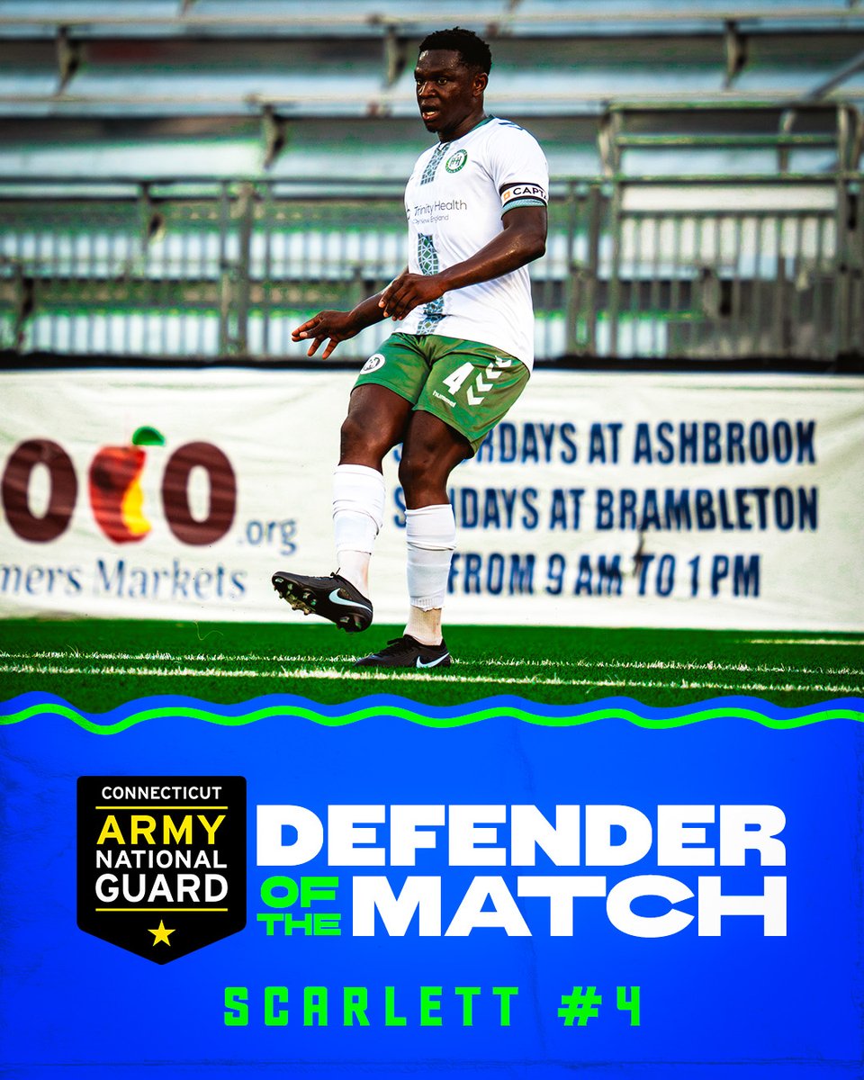 hfdathletic's tweet photo. Tonight's Defender of the Match is Jordan Scarlett

@CTArmyGuard

#PlayLoud #HFDvsLDN #USLChampionship https://t.co/lXe4g5LZdU
