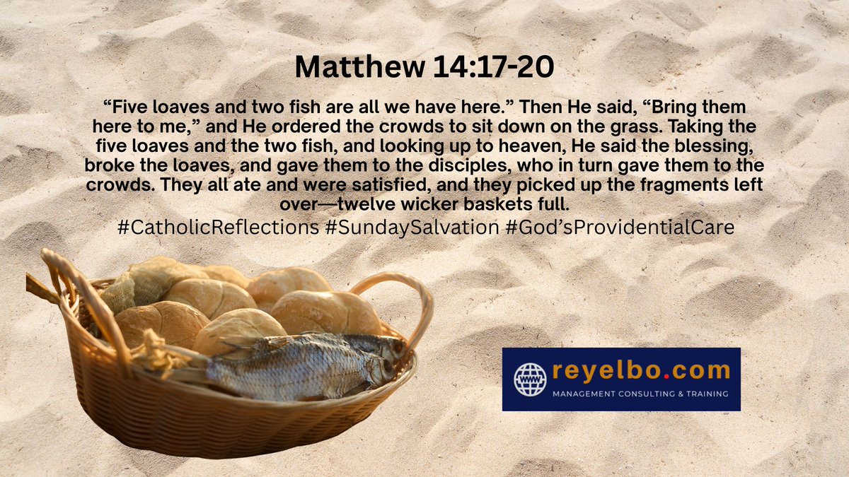 Rey_Elbo's tweet photo. Aug 2, 2026. #SalvationSunday #CatholicReflections
My Lord, the Eucharist is beyond my comprehension. Just as the crowds were amazed at the multiplication of the loaves and fish, astonish me with an understanding of the Eucharist and Your providential care. Jesus, I trust in You https://t.co/uJEiawzTvs