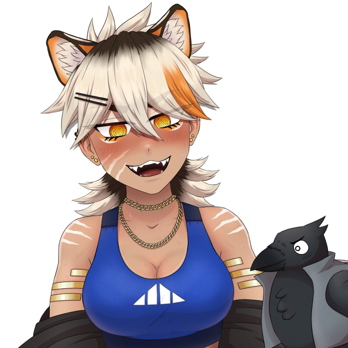 TotoraMao's tweet photo. Vtuber VS irl
Figured I’d just get it out 
Ya 
I’m real cute I know 🐅 
#vtubervsirl https://t.co/X2fFahtjMA
