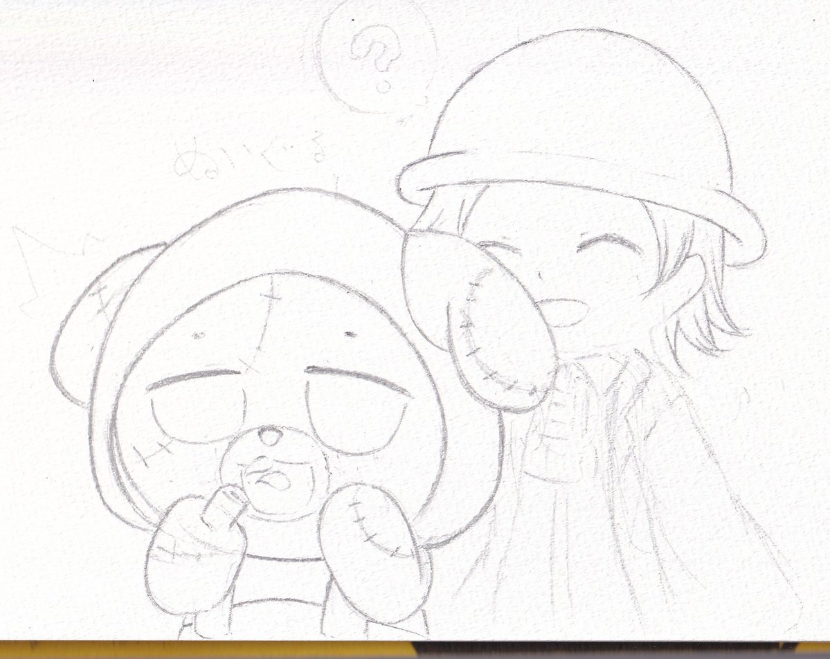 tsukumo_post99's tweet photo. ぬいぐる(あっ、あかん！ワイの味噌汁が切れてもーた💦)
トコたん「ぬいたん、どうしたのー？」
(※描き途中ですが、今回はヒロたまで気に入ってるキャラとぬいぐるの絡みを描いております。)
＃ヒロたま https://t.co/TSuI73i6jd
