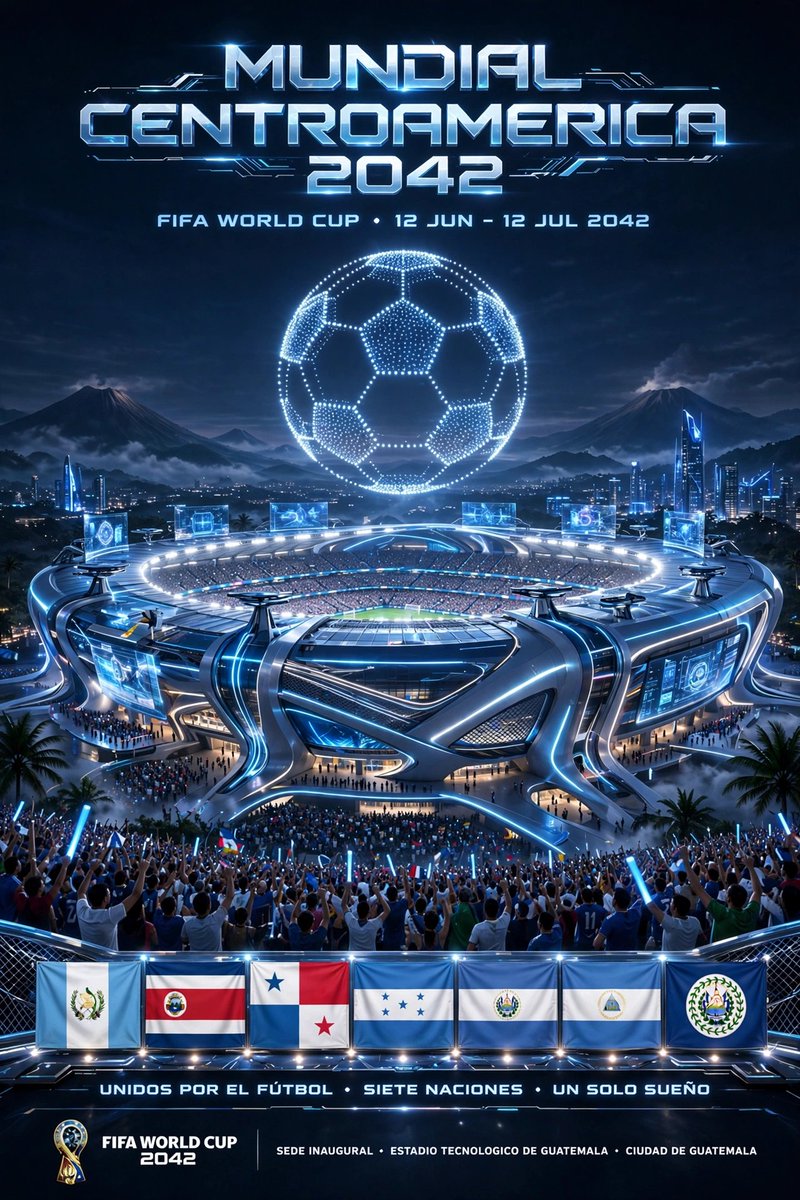 Carlos_Way_gt's tweet photo. ¿Y si el Mundial 2042 fuera aquí? 🏟️
7 países, 1 sueño: Centroamérica unida por el fútbol.
De Guate a Panamá, la fiesta más alegre ⚽️
@Concacaf @FIFAWorldCup @FedefutGuate @fepafut
#MundialCA2042 https://t.co/EQfd9IWudE