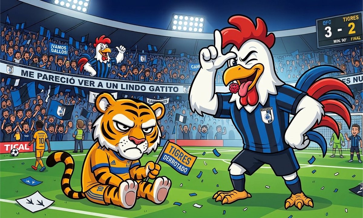 TheGoodAlex_'s tweet photo. Los Gallos del Querétaro sigue sumando en este torneo con 6 pts 

Lo de Tigres está para llorar 1 punto de 9 posibles https://t.co/WOl4OsHNZw