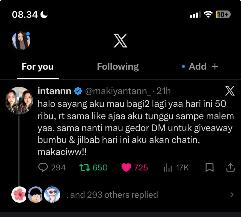 dailyeror's tweet photo. @makiyantann_ done 🫶🏻 terima kasi kakak https://t.co/s73ukcuKH2