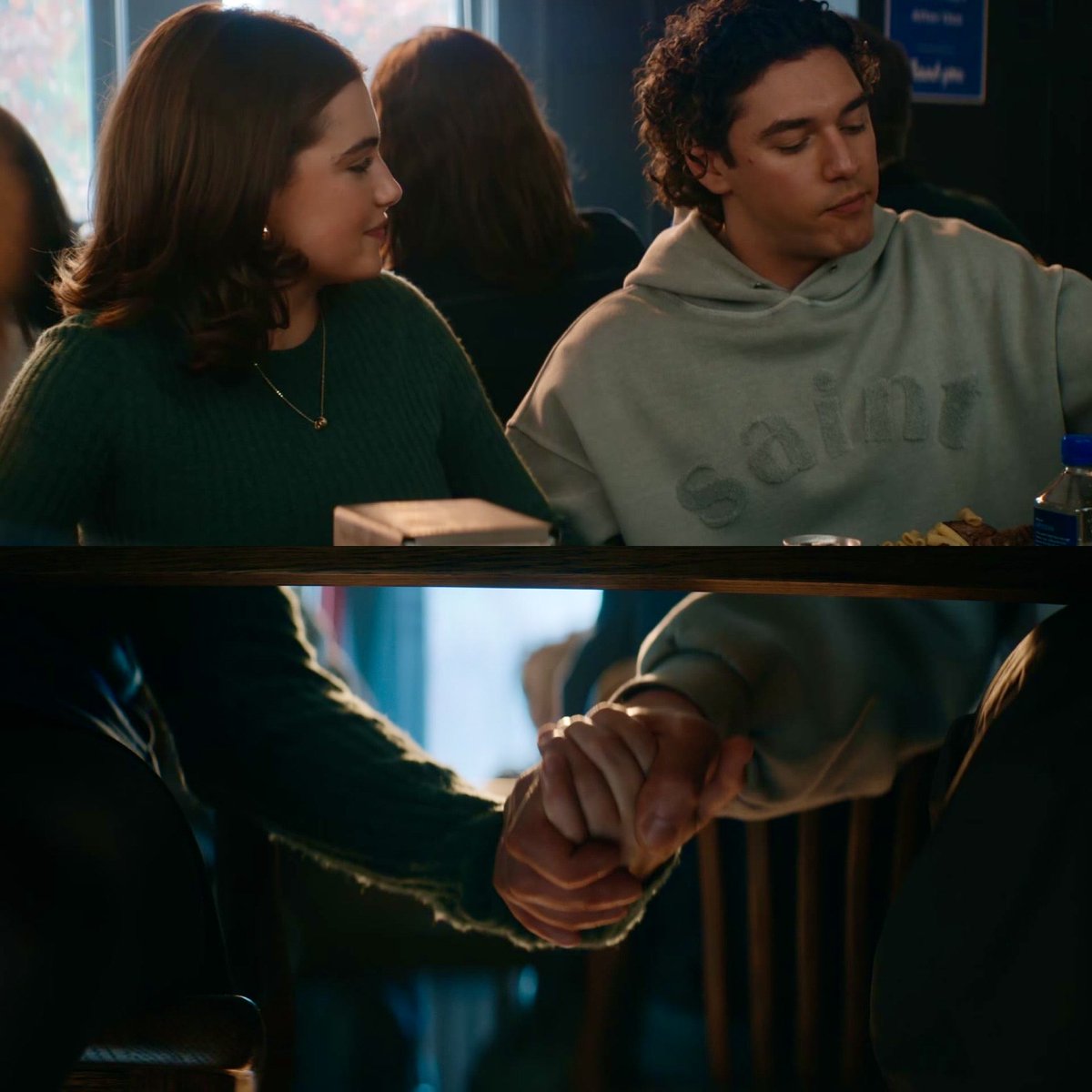 GarrettsWellsy_'s tweet photo. Hannah sensing Garrett is struggling when the guys bring up his Dad and immediately grabbing his hand. There is nothing more romantic then someone REALLY knowing you and this was such a perfect way to show how in tune they are with each other https://t.co/S0yppdSAi9
