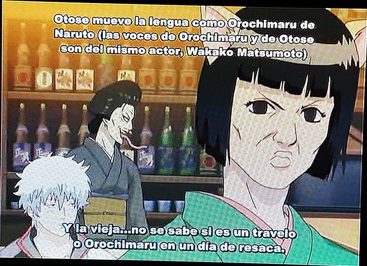 septimoartecol's tweet photo. Frases anime: Gintama.
"Y la vieja... no se sabe si es un travelo 🏳️⚧️ o Orochimaru 🐍 en un día de resaca".
#scenes #otose #manga #episode #naruto #voces #cartoon #sábado #findesemana #wakako #matsumoto #shonen #tv #dvd #art #cool #home #living #animación #japón #pasado #clásico https://t.co/kfC3bl6XoS