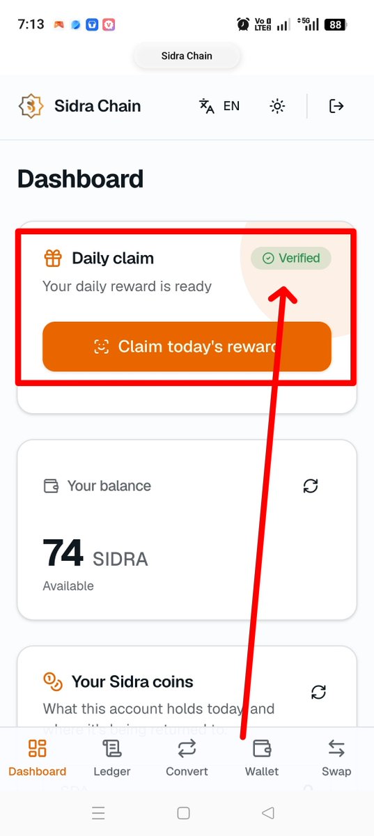sidrachaain's tweet photo. The Sidra Chain account was already KYC verified, and I had successfully converted coins before. However, when I click Move, it asks me to complete KYC again even though my KYC is already verified.@sidrachain Please check the attached screenshot and resolve this issue #SidraChain https://t.co/ChwAvoEIvf