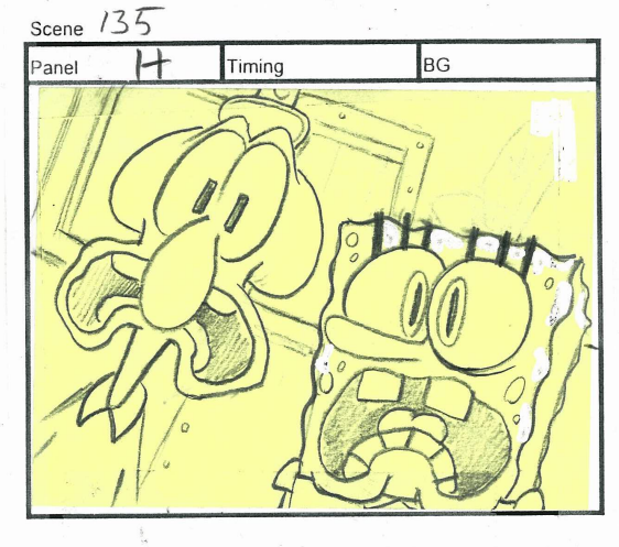 ArtofSpongeBob2's tweet photo. A drawing by Dan Povenmire from "Graveyard Shift." https://t.co/aYyHt5jLfH