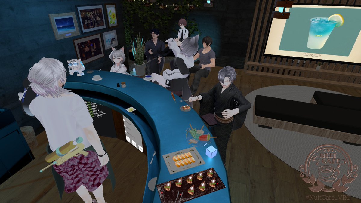 NARIAKA_yahho2's tweet photo. 先日はニュイカフェ！なんやかんやみーんなきてくれて愛やね！
#NuitCafe_VRC https://t.co/GOP5SiisyR