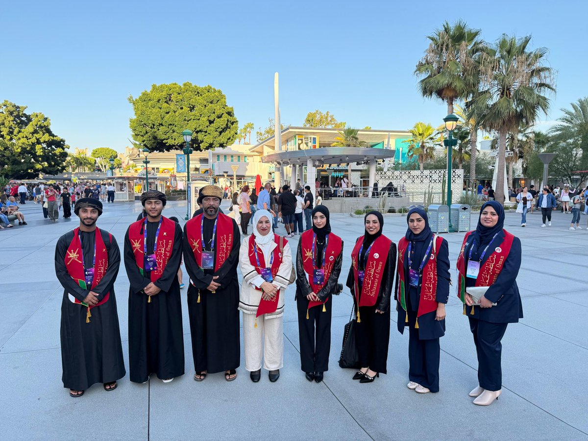 OmanEmbassyUSA's tweet photo. #كاليفورنيا 

في إنجاز يُضاف إلى سجل الكفاءات الوطنية، اختتمت البعثة العُمانية مشاركتها في التصفيات النهائية لبطولة Certiport Adobe Certified Professional World Championship 2026، التي أُقيمت في مدينة أنهايم بولاية كاليفورنيا الأمريكية، بمشاركة نخبة من المتسابقين من مختلف دول العالم، في واحدة من أبرز البطولات العالمية المتخصصة في مهارات التصميم والإبداع باستخدام تطبيقات Adobe.