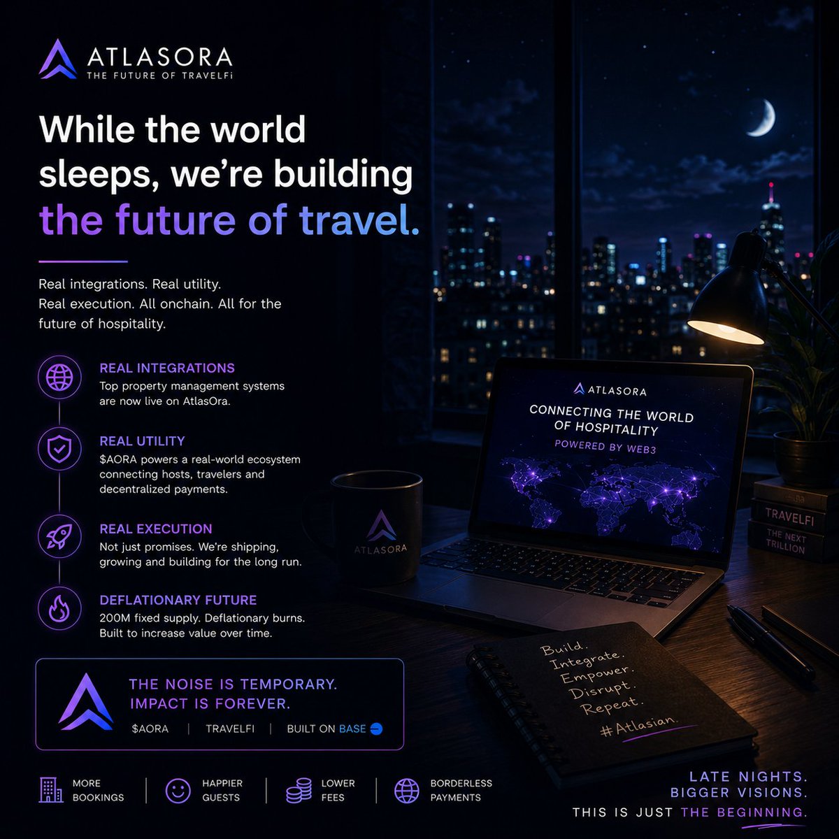 Mikail__eth's tweet photo. While most timelines are asleep, builders are still building.

That's why I'm paying close attention to @AtlasOraFi.

Real integrations ,real utility A vision that's being executed step by step not just promised.

The noise will fade, but products that keep shipping always get noticed.

$AORA 🌙🚀It has a calm, confident tone that's well suited for a midnight post and encourages engagement without overhyping the project.

@AtlasOraFi 
$Aora