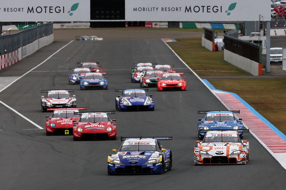 geinou's tweet photo. 🚨 2026 calendar change 🚨

The Motegi finale will be held as a double-header with the Saturday race being a replacement for the cancelled Sepang round, using half success weight.

2016 was the last time the Motegi finale was held as a 2-race event with two 250km races.

#SUPERGT https://t.co/U10wXl0ixs