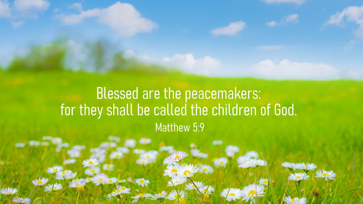 bible_line's tweet photo. Blessed are the peacemakers: for they shall be called the children of God. (Matthew 5:9 KJV)

平和をつくり出す人たちは、
さいわいである、
彼らは神の子と呼ばれるであろう。

マタイ5:9
口語訳 #聖書 #Bible https://t.co/tXwBVtANc0