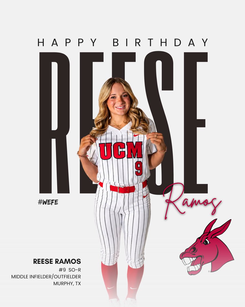 UCMJensSoftball's tweet photo. Happy birthday @ReeseRamos2024 ! We hope you have an amazing day! π
#WEFE π€πΌ#RollJens https://t.co/0nhZFjS0VU