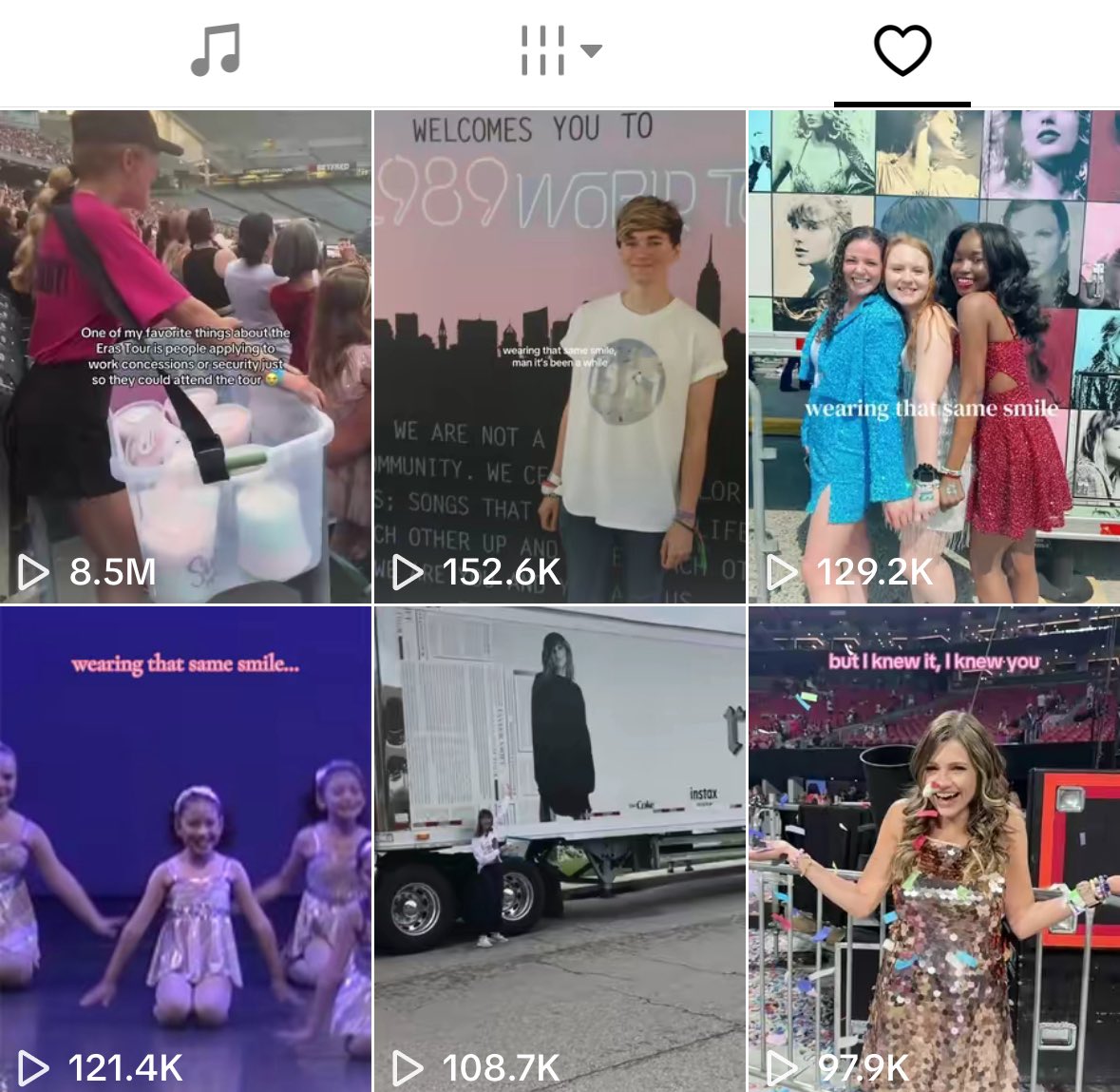 TSUpdating's tweet photo. Taylor Swift recently liked a TikTok of a concession worker dancing to “Look What You Made Me Do.” at The Eras Tour.

“One of my favorite things about the Eras Tour is people applying to work concessions or security just so they could attend the tour 😭” https://t.co/G0GrdyJCho