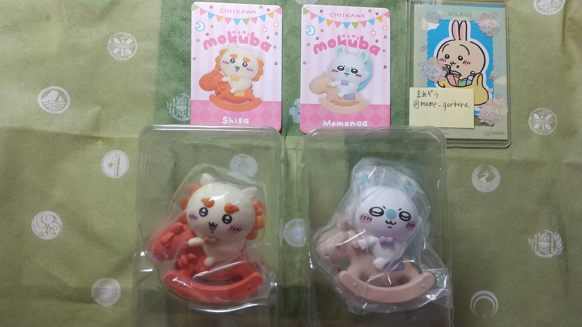 mame_gerbera's tweet photo. 交換 ちいかわ ゆらゆら木馬 フィギュア mokuba 交換

譲) モモンガ シーサー
求) うさぎ

郵送又は都内手渡し。
初回お取り引きは、ツイフィ必読です。検索からもお気軽にお声かけください。 https://t.co/qGHNVYgytm