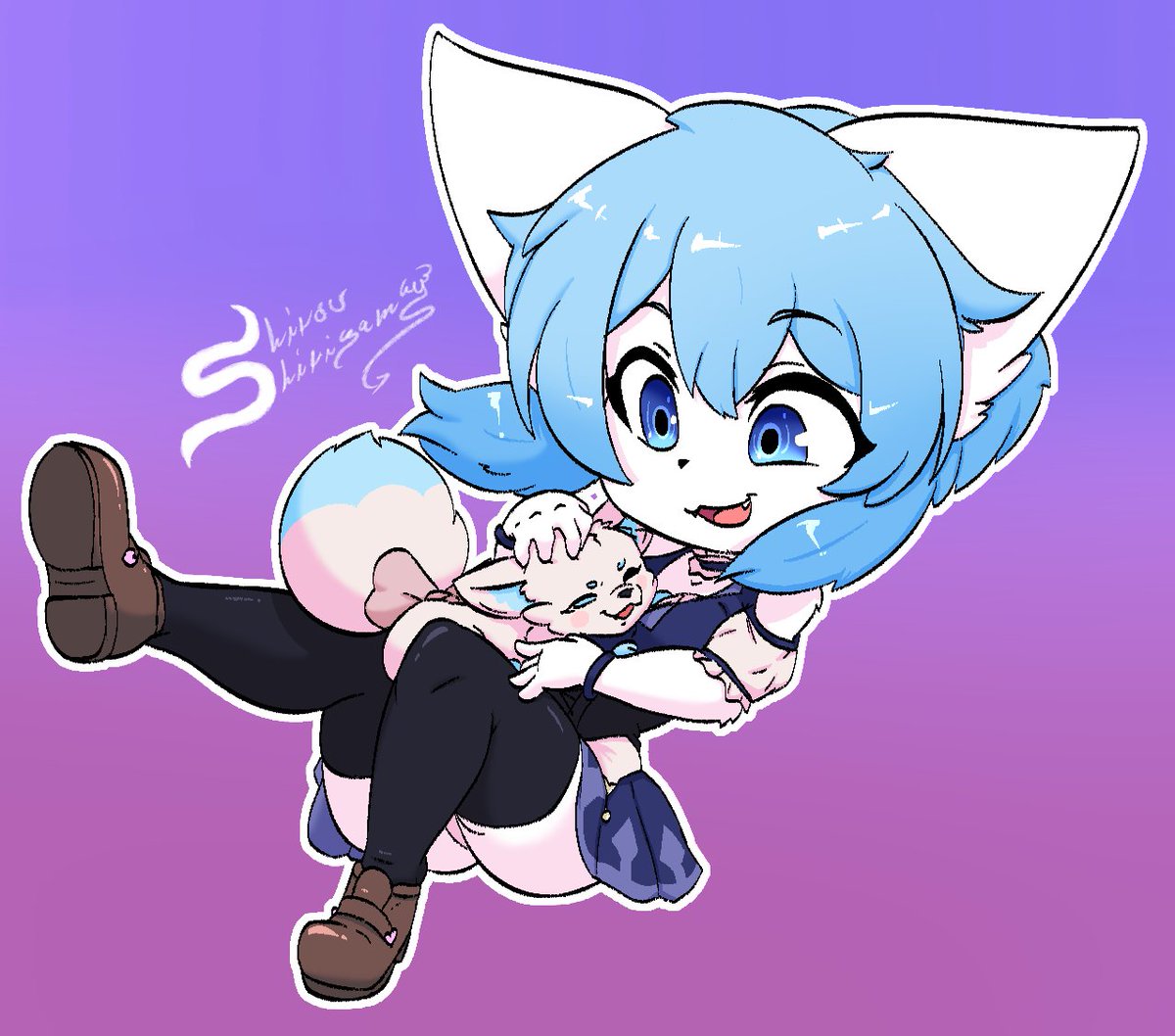 Shiroushirigamy's tweet photo. commission by @BeatTopazEngine
Oc by: @wolfychuuu https://t.co/ukE25kR5lj