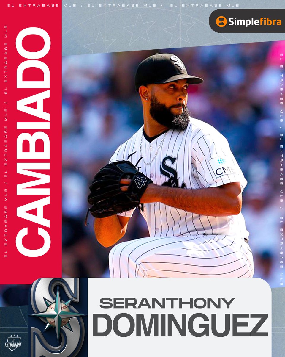 ElExtrabase's tweet photo. Última hora: los Medias Blancas de Chicago adquieren al LD dominicano Luis Castillo desde los Marineros de Seattle a cambio del LD Seranthony Domínguez y el OF Nolan Jones. 

Vía: @JeffPassan. 

#TridentsUp | #WhiteSox 
#ElExtrabase⚾️ https://t.co/ouu1MECZm6
