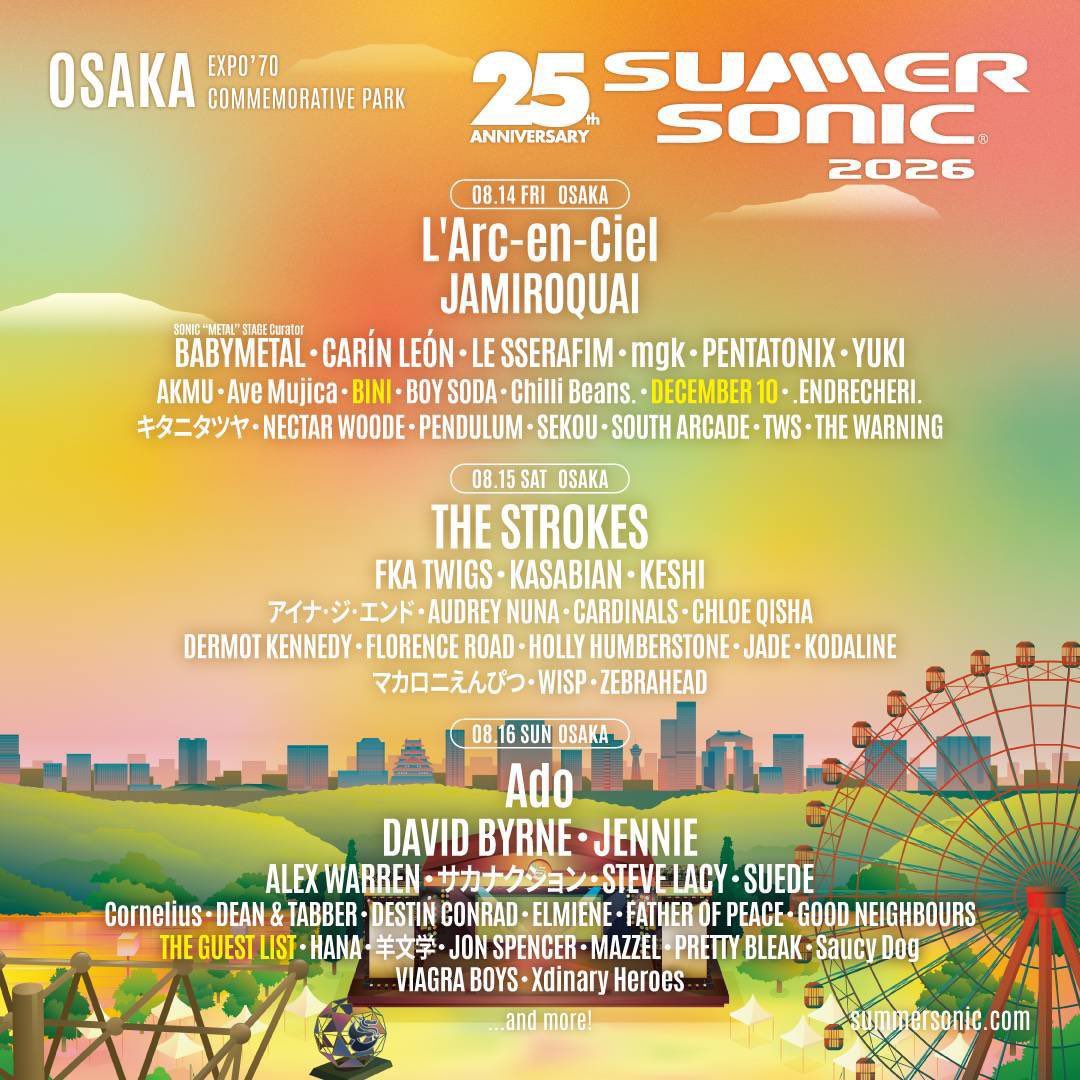 PopPlanet_'s tweet photo. BINI Brings P-pop to Summer Sonic 2026 in Japan. https://t.co/t0kstfkqVg