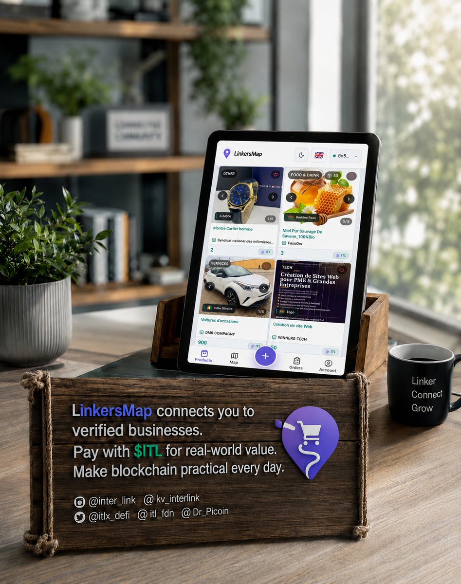 chtmoy31's tweet photo. Crypto is most powerful when used every day. LinkersMap connects verified businesses with seamless $ITL payments, bringing blockchain to real commerce.
#LinkersMap #LMP #Interlink #ITLG #ITL
@Dr_Picoin @LinkersMap @ArifAhmedITL https://t.co/lWVcEVVOke