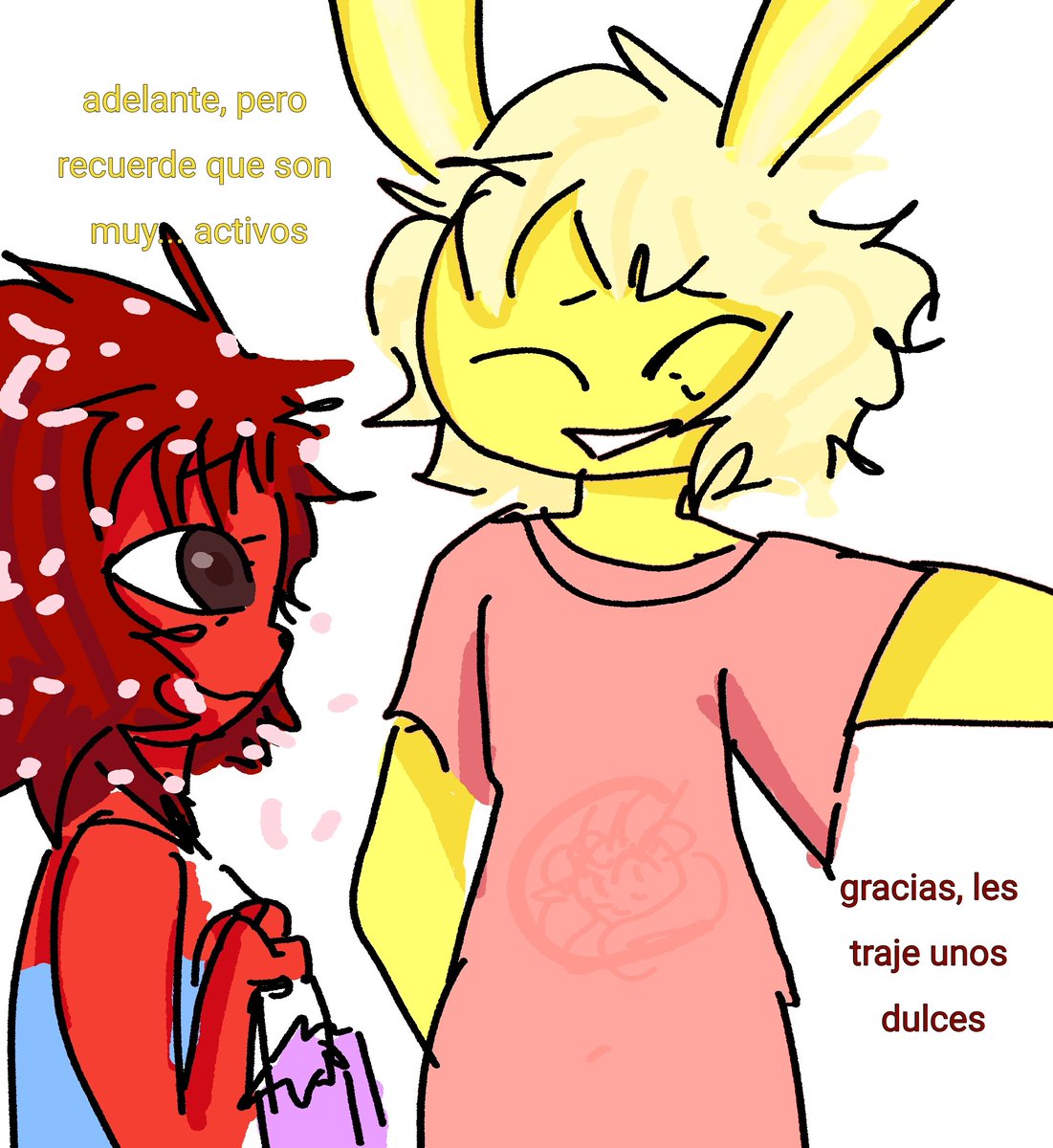 berr_asz's tweet photo. Familia espontánea cap 6 (1/?) y volvimos a ver a cuddles, ahora con más sobre sus 2 bendiciones #happytreefriends #cuddlesxgiggles #flaky https://t.co/v3a9hIHPb7