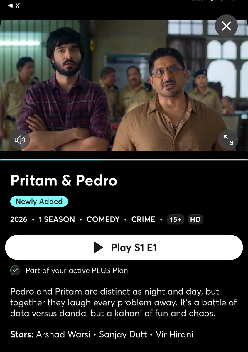 Malok_Shoujaat's tweet photo. How can i watch 2-Web Series in one night!?
Yes, I did, rare-night of my life, firstly buy the StarzPlay subscription & then watched “Pritam & Pedro” on @STARZPlayArabia.
What a series, 10/10 — comedy, storyline, & shocks all in one.
#PritamandPedro | #StarzPlay | #WebSeries https://t.co/86WECG0sn8