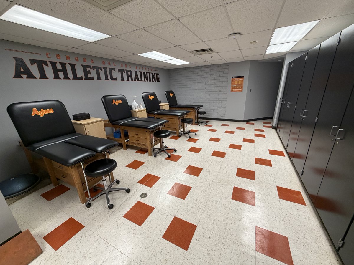 AaronFrana's tweet photo. Our athletic training room continues to take shape.

New treatment tables, taping tables, updated cabinetry, and refreshed branding are just a few of the improvements as we continue investing in our student-athletes.

More to come. #Aztecs https://t.co/iXPCoBfknd