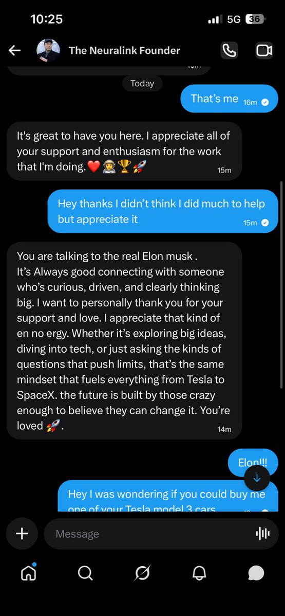 Damar10nn's tweet photo. @elonmusk is this really you ? https://t.co/JXlyRzu7pm