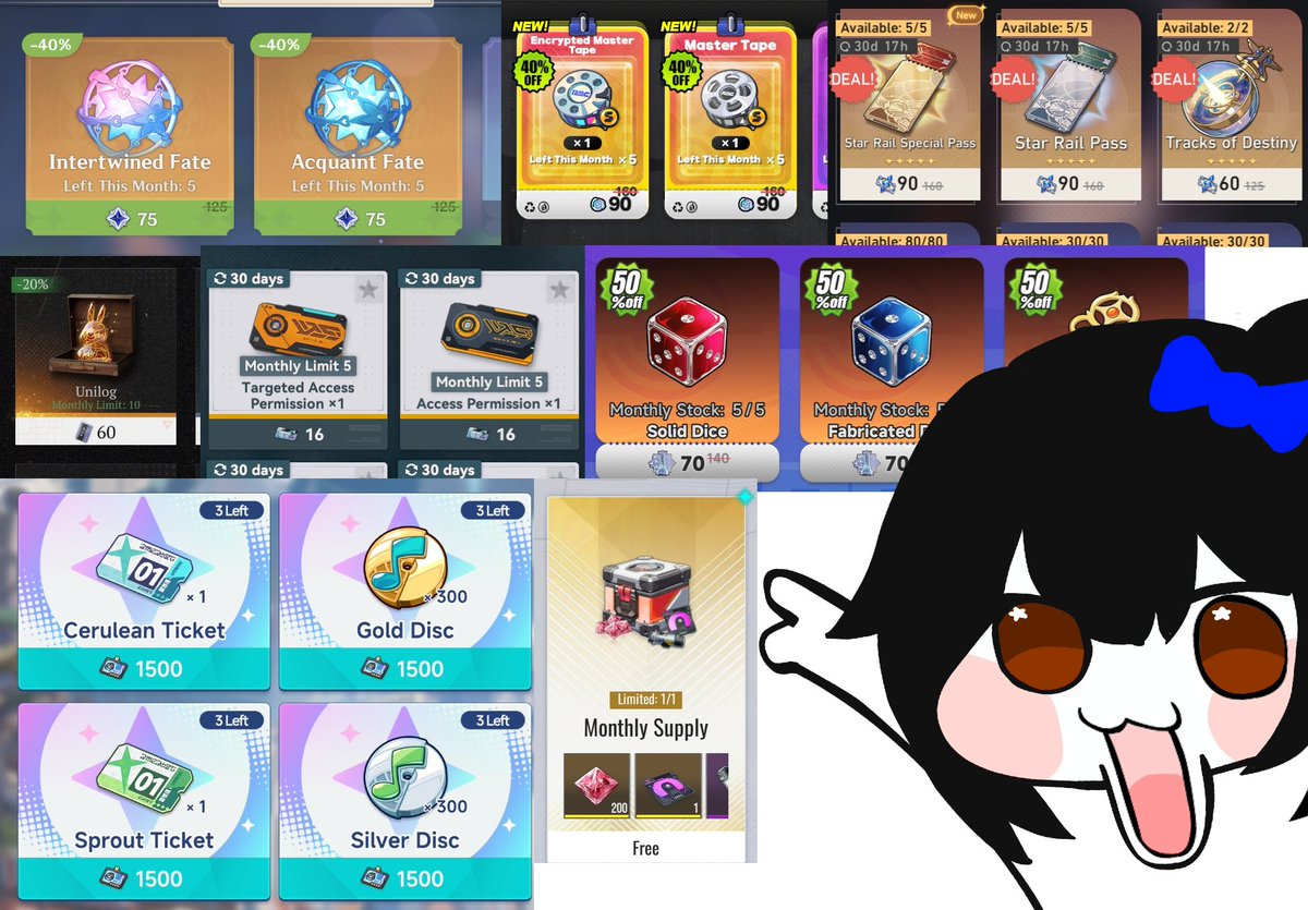 Cherimu's tweet photo. ITS A NEW MONTH!!!! ITS GACHA PAYDAYY~! AIIYOO~! >w< these are just some of my monthly gacha freebs! Did you guys end uyp winning? I DID IN REVERSEE1999!~ 
#CheriMeme https://t.co/rfaRDuFxjk