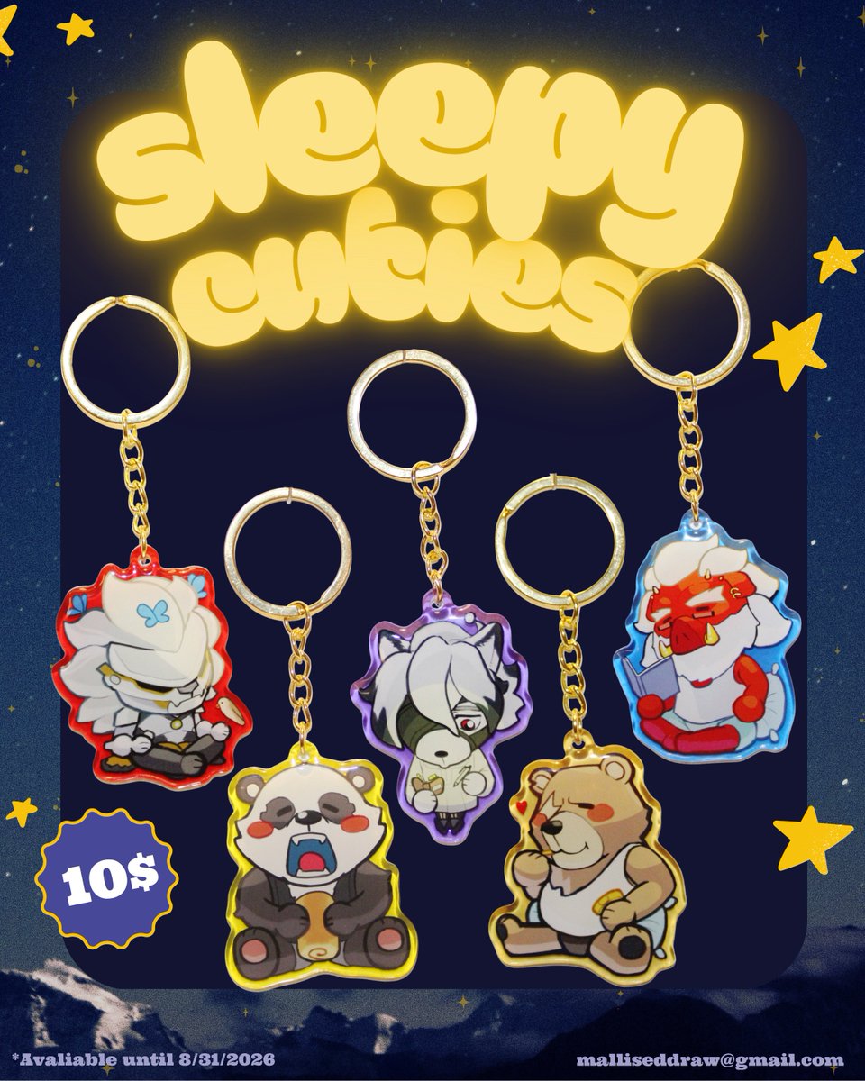 malliseeed's tweet photo. My first-ever keychain collection, 'Sleepy Cuties,' is officially available for preorder! 
These little guys are limited, so grab your favorites while you can!
Shipping worldwide!

Preorder form ->  https://t.co/R3qMHEQ0UV https://t.co/Hb2etoU4mi