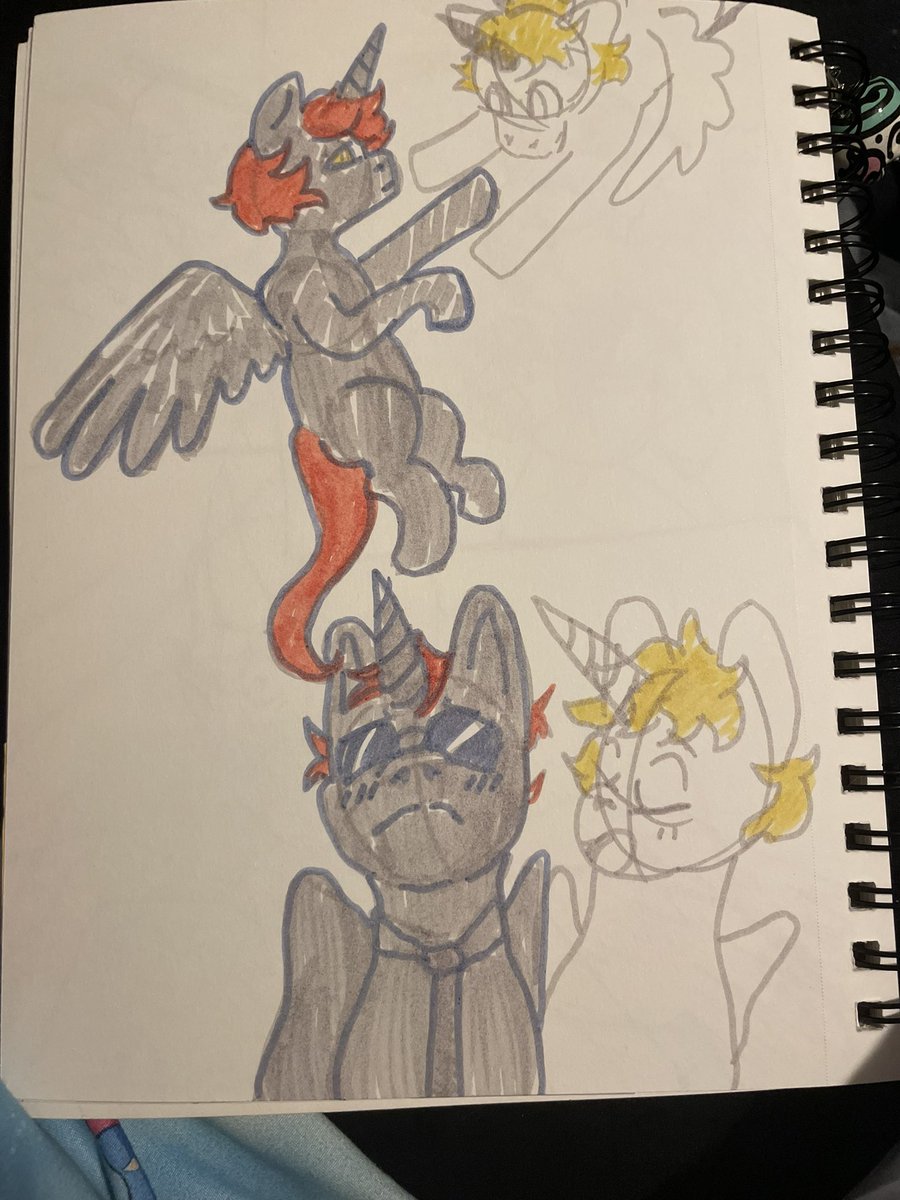 kitorkye's tweet photo. My pony aziracrow plus a few dabihawks thrown in there for fun 
#goodomens https://t.co/L9KIfYgZtR