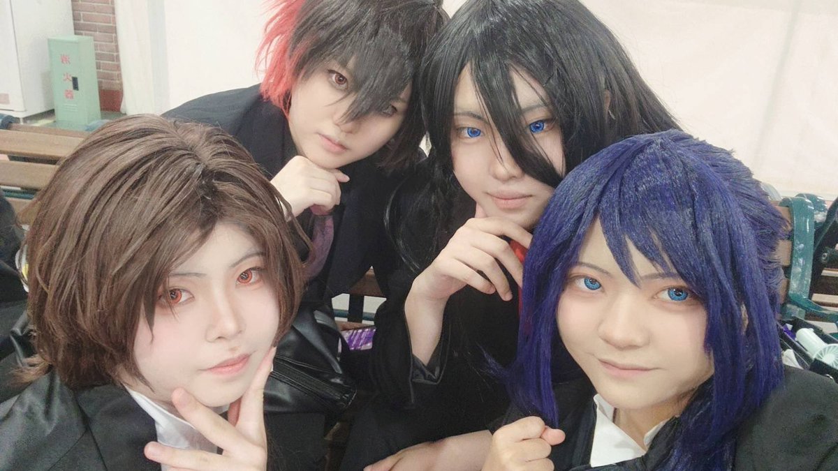 0712Sun's tweet photo. そくほー、ばくまつとーけん併せ！

みちゅ→@owari_penguin 
やっさだ→@Saku39_cs 
ひぜん→@Anmitsu_cos_ https://t.co/ZGunPdt2uZ
