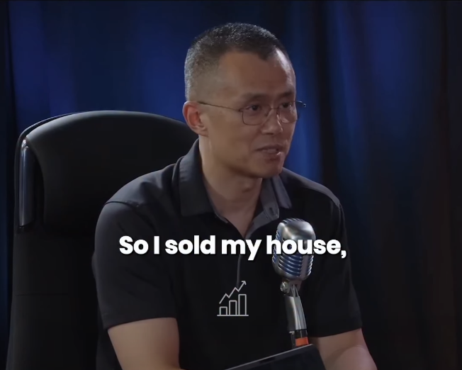 HouseonBSC's tweet photo. So I sold my house 

- CZ https://t.co/x1Au0l1GIb