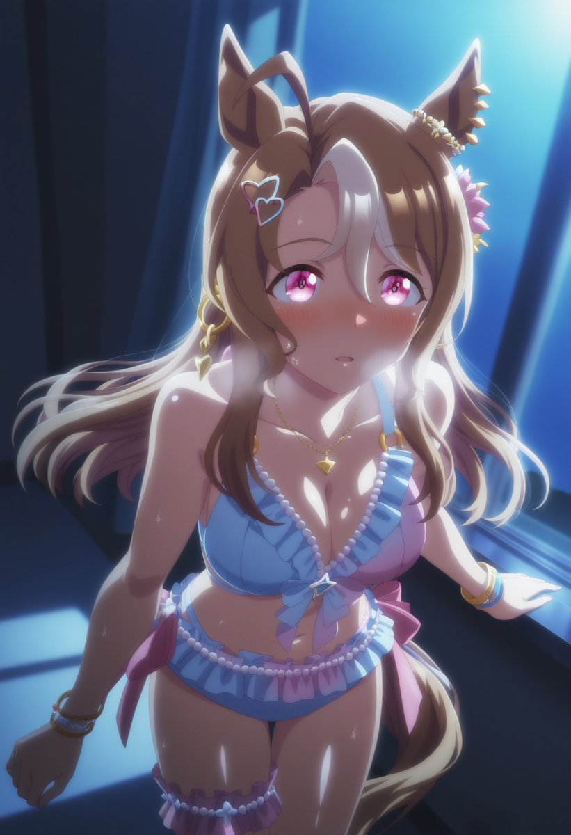 rino_mili's tweet photo. LoRA完成。thigh strapの位置がガチャ以外良いんじゃないかな？ https://t.co/sXOmy5g2DH