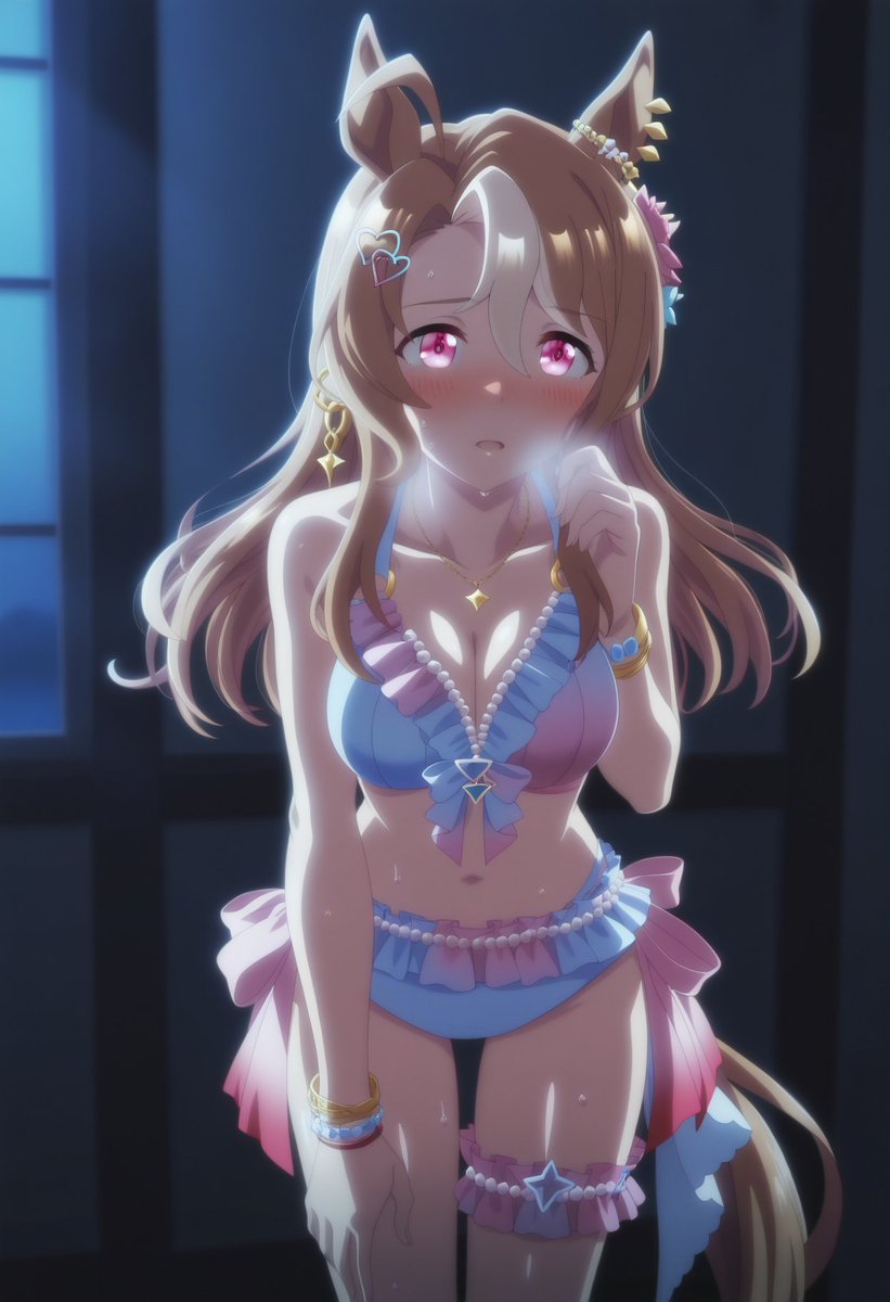rino_mili's tweet photo. LoRA完成。thigh strapの位置がガチャ以外良いんじゃないかな？ https://t.co/sXOmy5g2DH