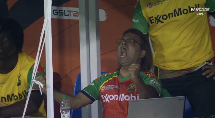 thecricketgully's tweet photo. Indian Head Coach to win the T20 Franchise Leagues: 

3 - Robin Singh (1 CPL, 1 ILT20, 1 CLT20)
2* -  Prasanna Agoram (2 GSL)
1 - Ashish Nehra (1 IPL)
1 - Chandrakant Pandit (IPL)
1 - Hemang Badani (1 ILT20)
1 - Lalchand Rajput (1 Global T20)
1 - Tinu Yohannan (1 NPL)

📷 Fancode | @prasannalara