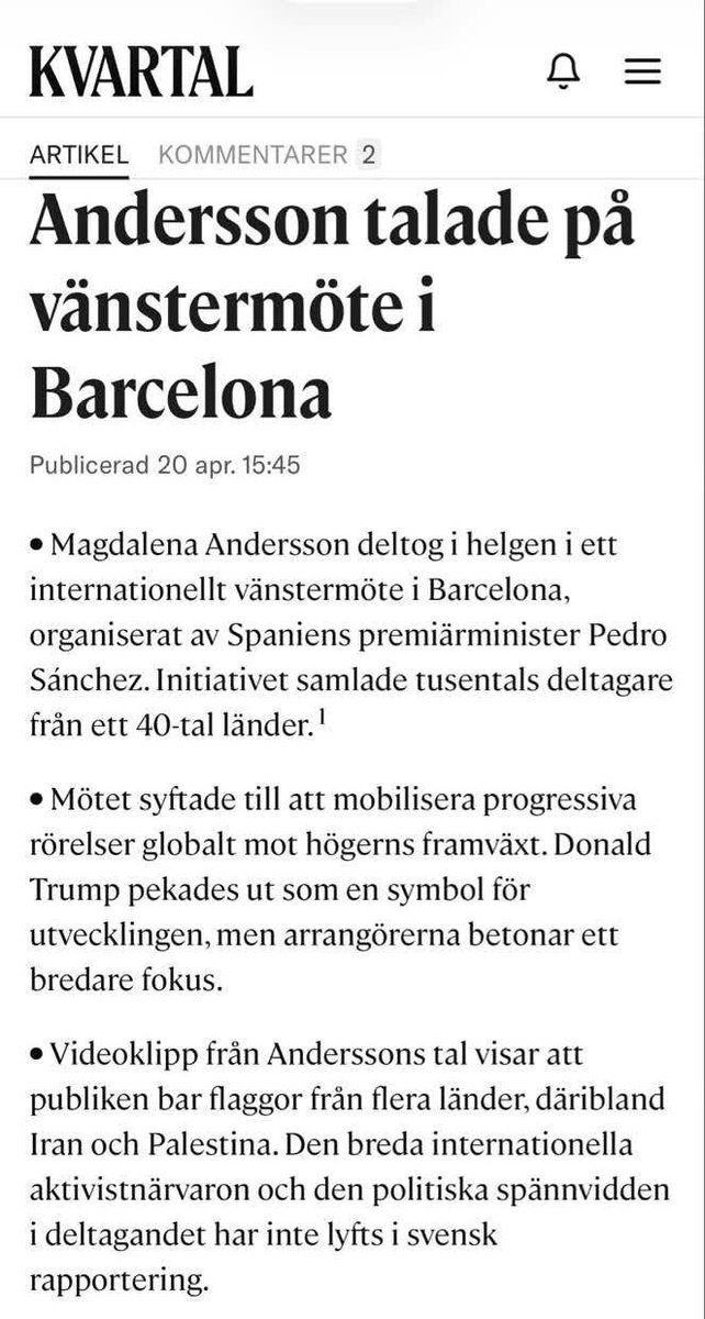 beckmansasikter's tweet photo. Magdalena Andersson (s) var i Barcelona och kopierade Spaniens invandringspolitik?
Det kommer att vara lätt för C V MP S att komma överens om att öppna Sveriges gränser igen om olyckan skulle vara framme i valet men hur skulle det påverka dig och din familj? https://t.co/13PbBdfBHZ