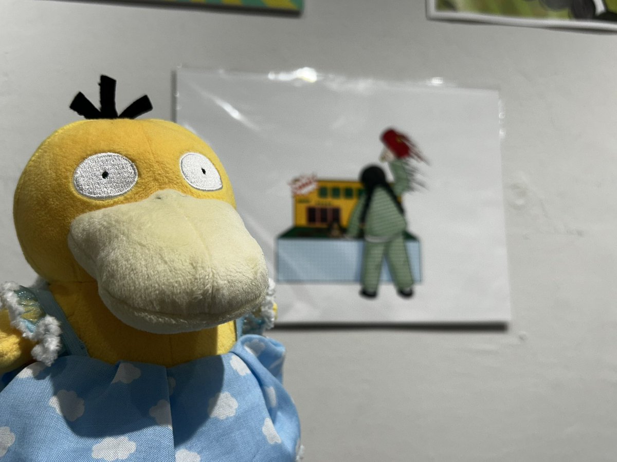 1076yn's tweet photo. #ポテトカレッジのファンアート展 に出展‼️
みんなの作品見たくて、仕事の間に行ってきた‼️
私の絵がすごく好評らしく、これには思わずコモダドラゴンも腕を解きにっこり
今日19時までだからみんな行こうね☺️💓

あとは人のぬいでぬい活したり、知ってるウガンダ人がすごくインバウンドだったりした https://t.co/iYncnNgYJW