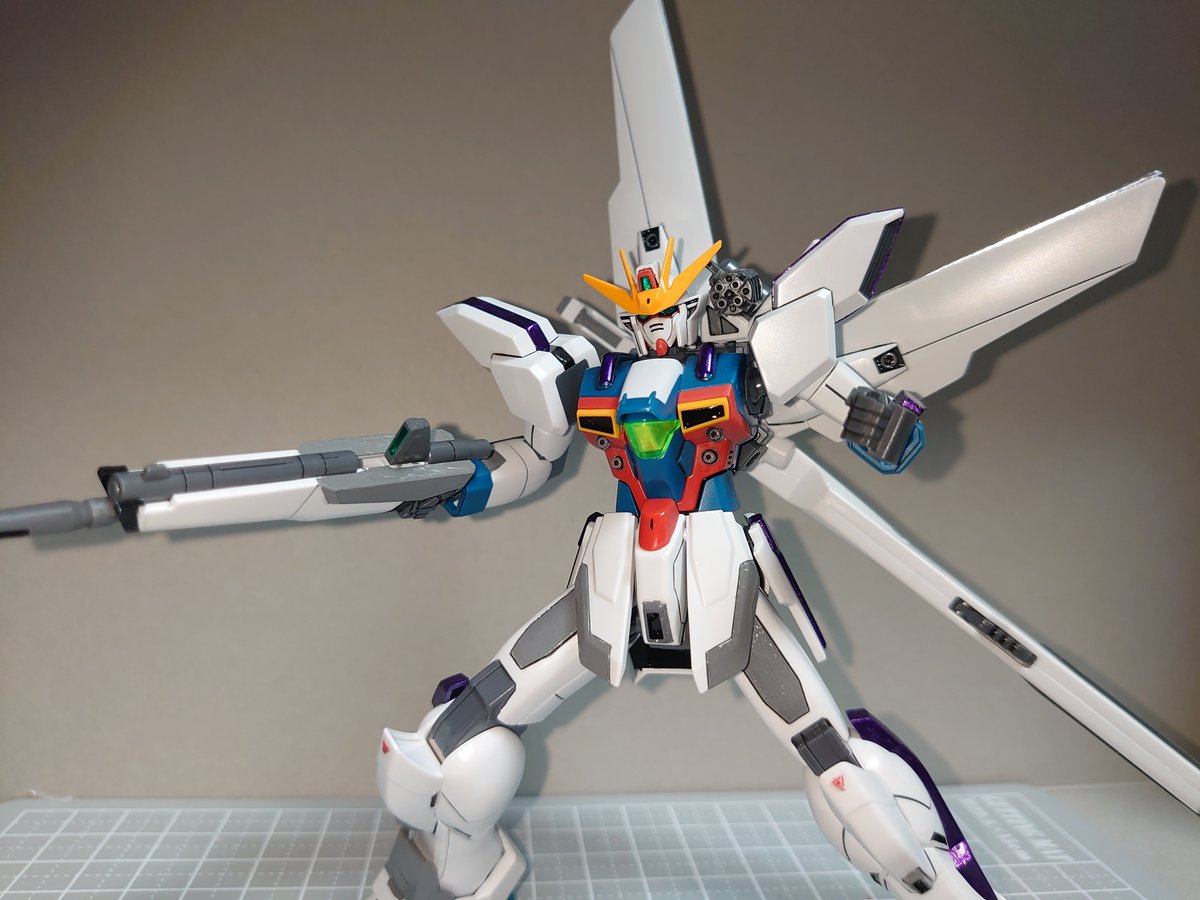 TSR_tomo's tweet photo. HGAWガンダムX完成です！

先日久々に再販されてるのを購入しました。エアマスターは持っている、レオパルドはもうすぐ！今月はX系を組む月にしようかな～ https://t.co/9eUKbRmR8S