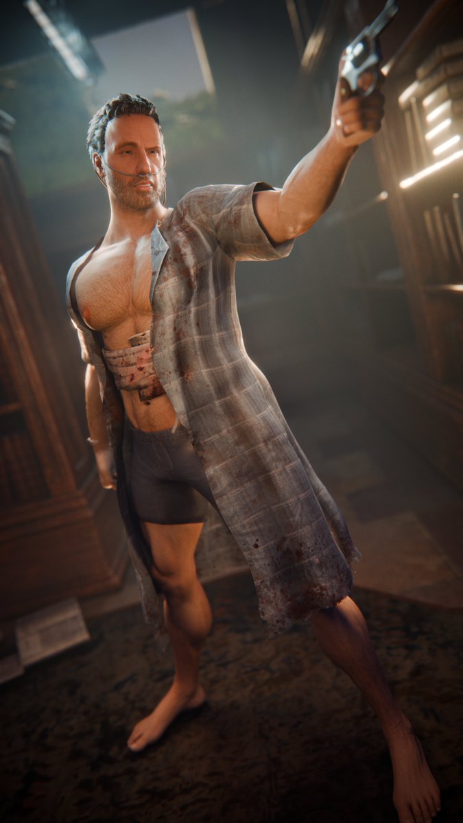 themorwur's tweet photo. [MODEL] Dead By Daylight - Rick Grimes

Commission for @SonofTrigon_

Available for early access on P🩵 https://t.co/EHzHeQyboz
