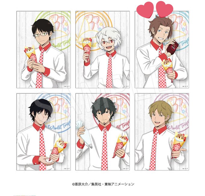 yuyuyu483's tweet photo. 【交換/譲渡】ワールドトリガー ワートリ マリオンクレープ 看板風クリップスタンド ブロマイド

譲:空閑 三雲 烏丸 太刀川 出水
求:迅or定価+送料

*各1セット通販予約済
*譲渡はお返事にお時間いただきます(ゆうちょ/メルペイ)
*長期のお取引可能な方

気軽にお声掛けくださいませ https://t.co/2M1QB45MN8