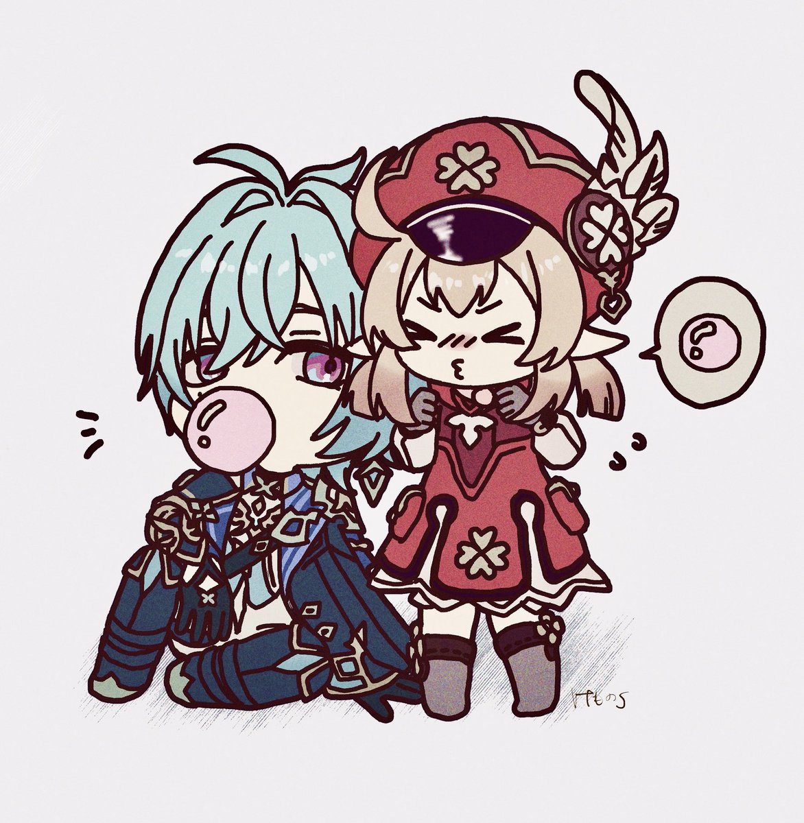 kemono_j's tweet photo. ローエンくんみたいにガムをふくらませたいクレーちゃん https://t.co/fugM691pe4