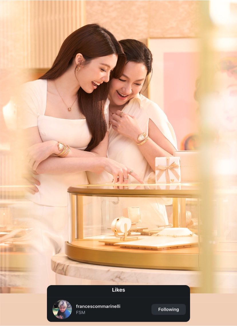 OrmKorn_fans's tweet photo. ▪️ K.francescommarinelli (Bvlgari Global Celebrities &amp; Entertainment) like Orm Kornnaphat IG post.

#OrmFriendOfBvlgari #ออมกรณ์นภัส‌ 
#OrmKornnaphat‌ #BVLGARI https://t.co/Jj21rbD0Ws