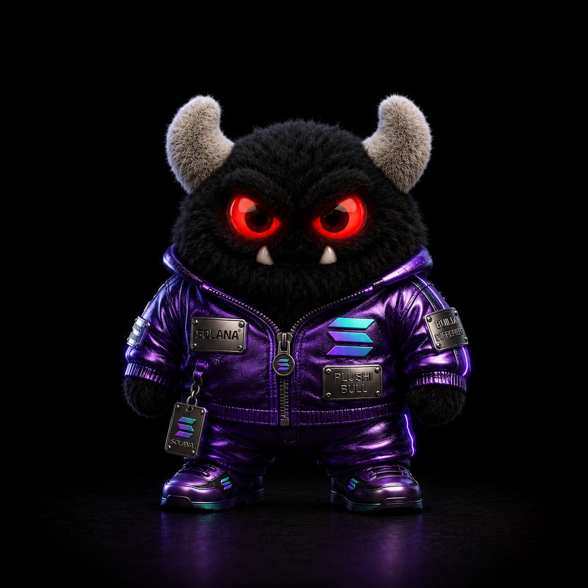 PlushiBull's tweet photo. Looks like Solana is giving us outfit ideas. 😏💜

-14 days until launch on https://t.co/BfgaN2A8U0. 🚀

Presale is LIVE. 🐂

$PLUSH 

#PlushiBull #Solana #PumpFun https://t.co/gfJZ8G7Bc5