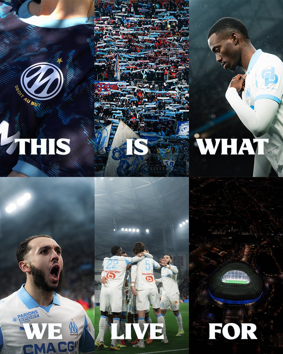 OM_Officiel's tweet photo. This is what we live for.
Olympique de Marseille 💙🤍 https://t.co/7cgH3AN69U