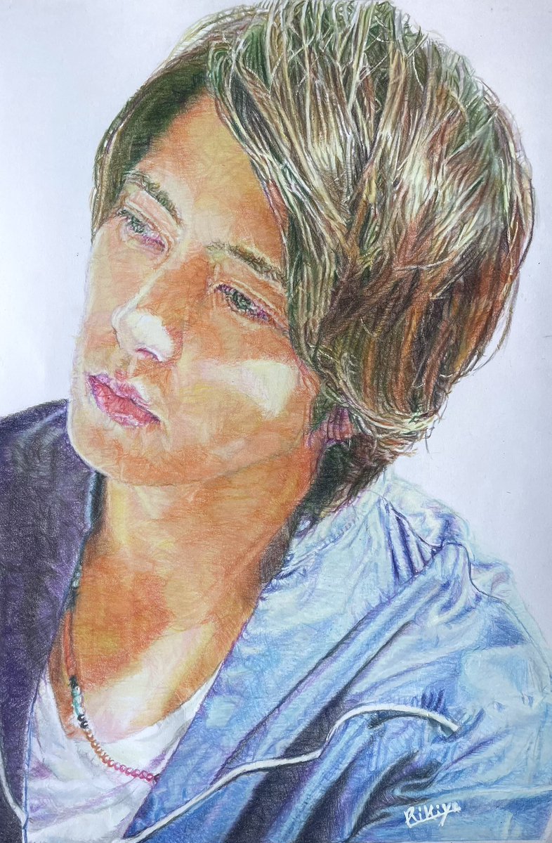 RIKIYA46445029's tweet photo. 今年、芸能活動30周年💐
山下智久くん描かせてもらいましたっ✏️
背景等のぶんまで今回は髪の質感や表情を大切にメイク✨
映画、ドラマにツアーライブ🎤秋ドラマもあるし絵も追いつかない活躍っぷりが何より嬉しいね！

#山下智久　#色鉛筆画
#正直不動産　#神の雫2
#俺たちの箱根駅伝 https://t.co/NthnB3hRkF