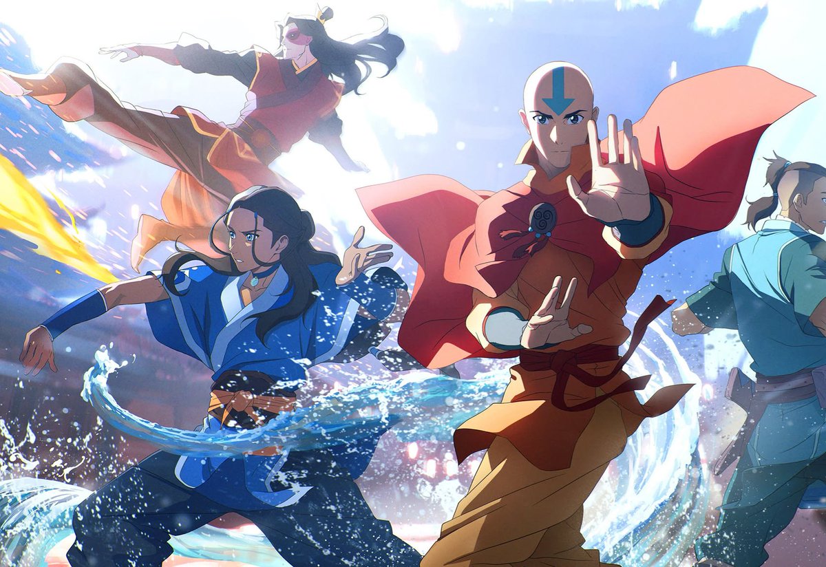 kolapon_art's tweet photo. We finally got good quality version of that famous promo image ❤️
The Gaang just looks so cool #atla https://t.co/XAn5rNDcx7