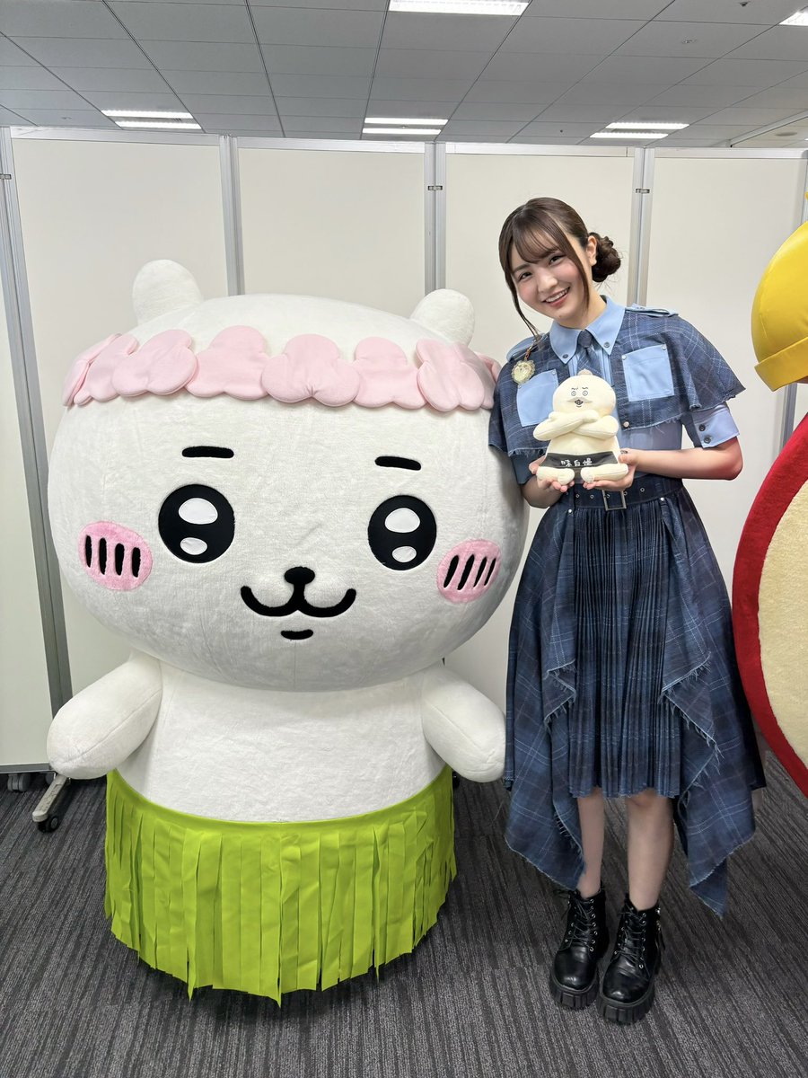 mirei_orimoto's tweet photo. #TIF2026 SMILE GARDENでの熱々ライブからの「めざましWANGANフェス」
コラボステージありがとうございました！
22/7(#ナナニジ)の高身長170cm折本美玲です💜
ちいかわちゃん達 #映画ちいかわ の衣装で
可愛かったなあ(՞⸝⸝o̴̶̷̥᷅  ̫ o̴̶̷᷄⸝⸝՞) https://t.co/HVhMGHF9tk